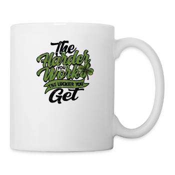 The harder you work, the luckier you get - Job - Mug - white - Right
