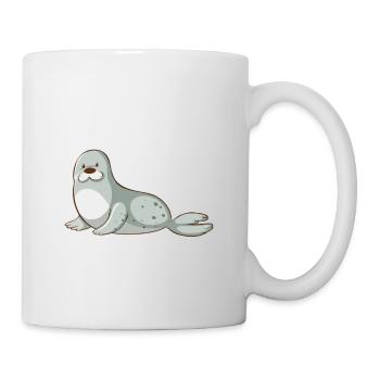 Robbe - Ich mag halt einfach Robben Ok? - Tasse - Weiß - Rechts