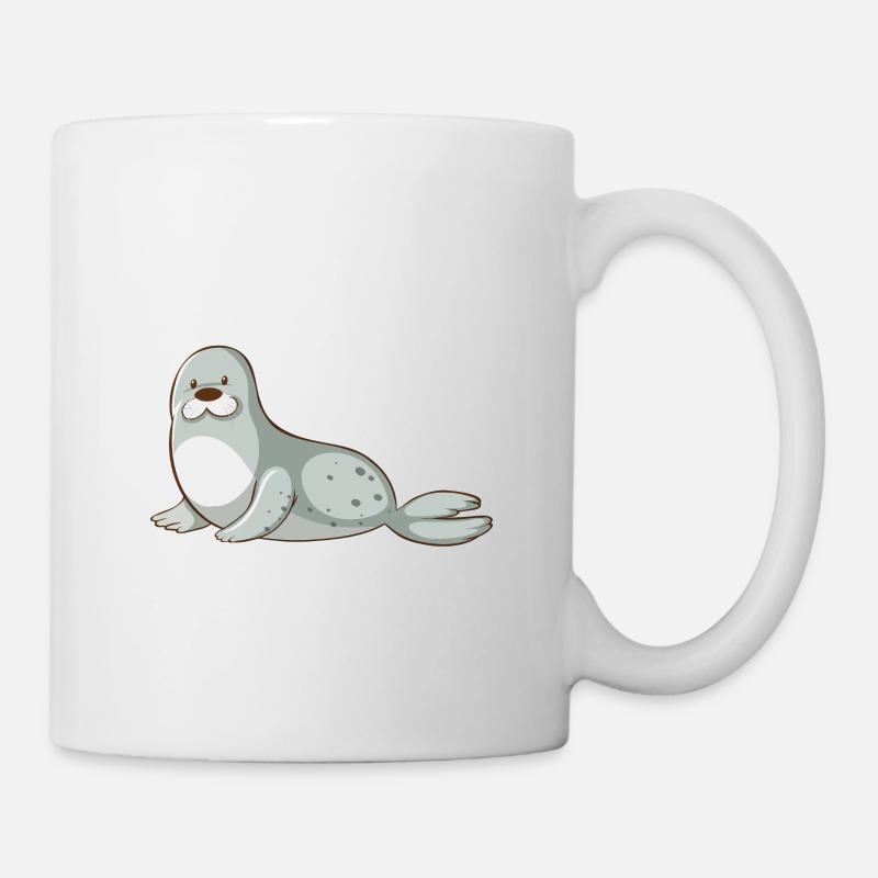 Robbe - Ich mag halt einfach Robben Ok? - Tasse - Weiß