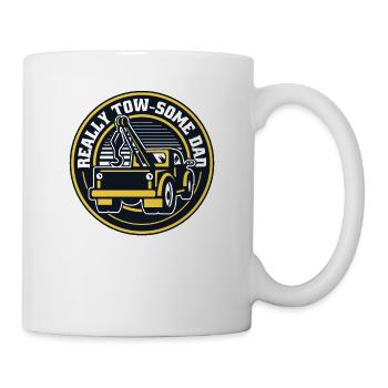 Really Towsome Dad Tow Truck Driver - Mug - white - Right