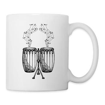 Conga Music Notes Conga Player Congas Musician Con - Mug - white - Right