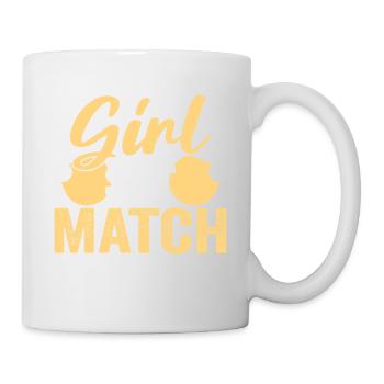 Tenue de Joueur Fille Femmes Dames! Ping-pong - Mug blanc - blanc - Droite