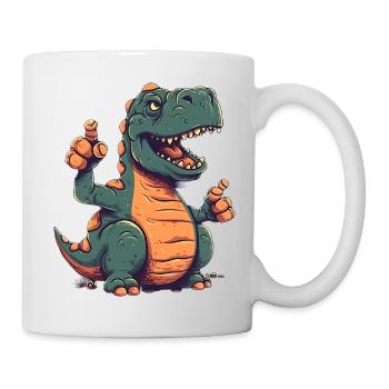 Pouce levé Rex Un dinosaure amical - Mug blanc - blanc - Droite