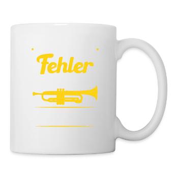 Tuba Fehler Tubaspieler Blaskapelle Instrument - Tasse - Weiß - Rechts