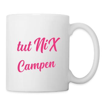 Die Will Nur Campen - Camper & Camping Wohnmobil - Tasse - Weiß - Rechts