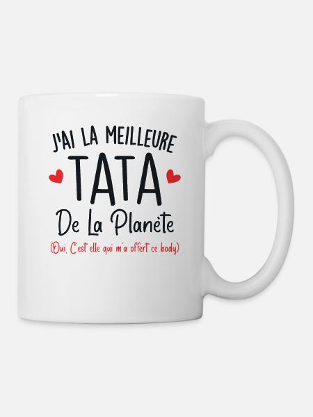J'ai la meilleure tata de la planète - Mug blanc - blanc