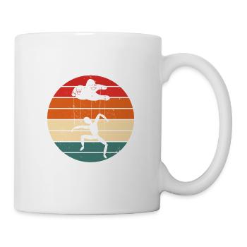 Keine Saiten, kein Lachen, Puppenspiel, Bauchredner - Tasse - Weiß - Rechts