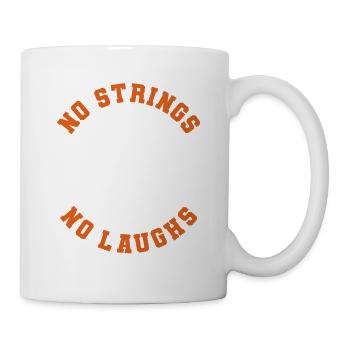 No Strings No Laughs Puppetry Ventriloquist - Mug - white - Right