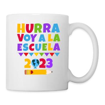 Hurra ich komme in die Schule Erstklässler - Tasse - Weiß - Rechts