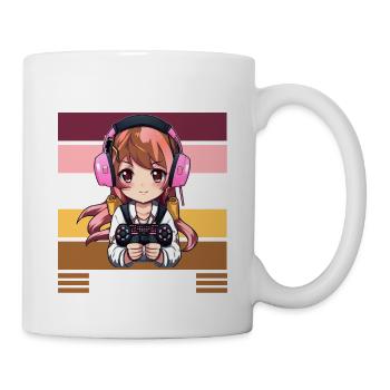 Gaming Konsole PC Zockerin Mädchen Gamer Girl - Tasse - Weiß - Rechts