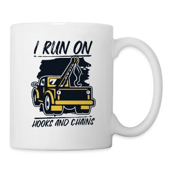 I Run On Hooks And Chains Tow Driver - Mug - white - Right