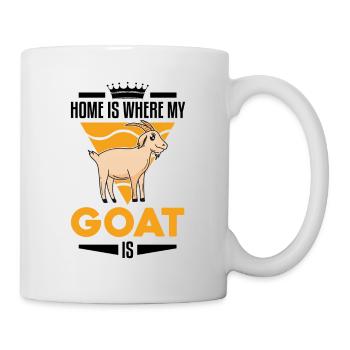 La maison est l’endroit où ma chèvre est l’hôte de la chèvre - Mug blanc - blanc - Droite