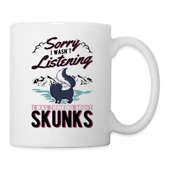 Cadeau Skunk - Mug blanc - blanc - Droite
