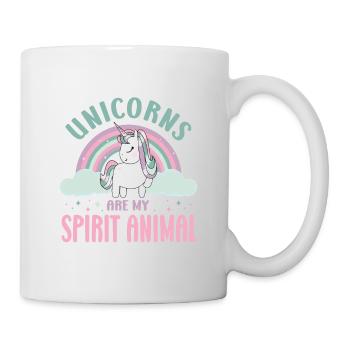 Vintage Rainbow Unicorn & I - Close Buddies Spirit - Mug - white - Right
