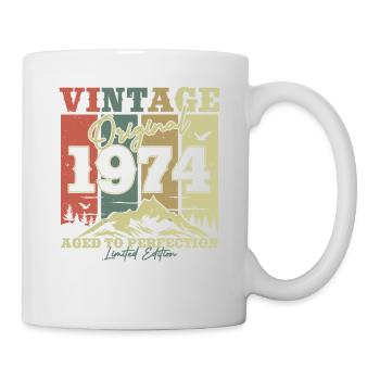 Vintage Birthday Gift 1974 50 Years - Mug - white - Right