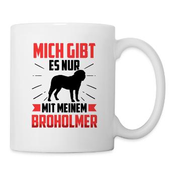 Nur mit meinem Broholmer Dänische Dogge - Tasse - Weiß - Rechts
