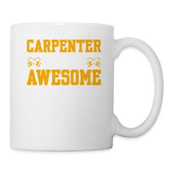 Charpentier parce que génial - Mug blanc - blanc - Droite
