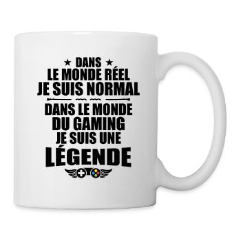 Dans Le Monde Du Gaming, Je Suis Une Légende ! - Mug blanc - blanc - Droite
