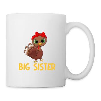 This little turkey becomes Thanksgiving - Mug - white - Right