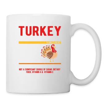 Funny Thanksgiving Day Food Turkey Diet - Mug - white - Right