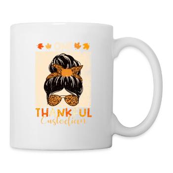 A Grateful Caretaker Funny Thanksgiving - Mug - white - Right