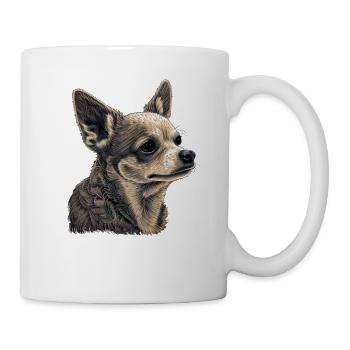 Chihuahua | Welpe Mama Lustiger Hund Niedlich - Tasse - Weiß - Rechts
