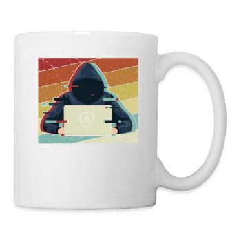 Retro Sniffer Social Engineering Phishing Grey - Mug - white - Right