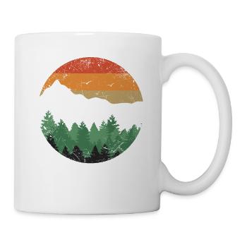Retro Forest Outdoor Nature Lovers - Mug - white - Right