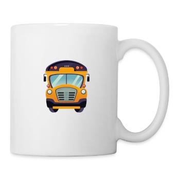 Funny It's All Fun And Games - Yellow School Bus - Mug - white - Right
