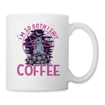 Satan Beelzebub Teufel Gothic Pentagram Mystisch - Tasse - Weiß - Rechts