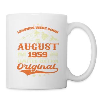 August 1959 Jubiläum 1959 Legenden August - Tasse - Weiß - Rechts