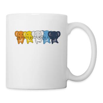 Aroace Flag Pride LGBTQ Cute Elephant - Mug - white - Right