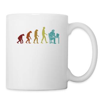 Hacker Evolution Sniffer Social Engineering - Mug - white - Right