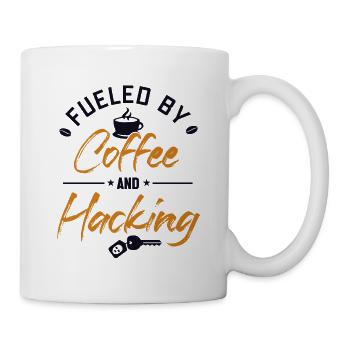 Fueled by Coffee and Hacking Phishing Sniffer - Mug - white - Right