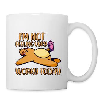 I'm Not Feeling Very Worky Today 2 - Mug - white - Right