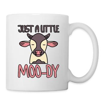 Just A Little Moo-dy - Tasse - Weiß - Rechts