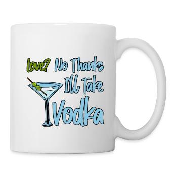 Amour, non merci, je vais prendre de la vodka 4 - Mug blanc - blanc - Droite