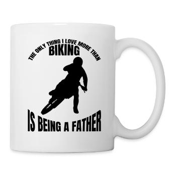 Moto Motocycliste Motocross Fan de moto - Mug blanc - blanc - Droite