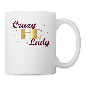 Crazy HR Lady - Personnel de l’organisation RH - Mug blanc - blanc - Droite