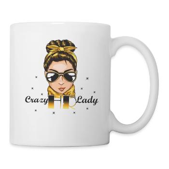 Crazy HR Lady - Ressources humaines - Mug blanc - blanc - Droite