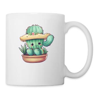 Cactus mignon mignon avec des lunettes de soleil pour l’été - Mug blanc - blanc - Droite