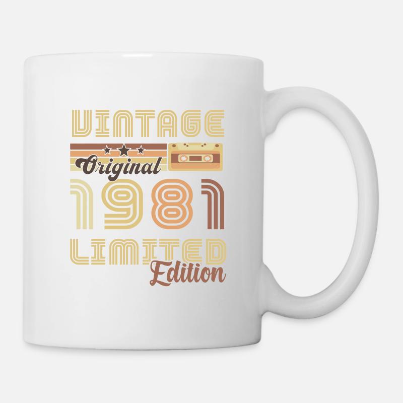 Original Vintage 1981 limitierte Auflage 1981 - Tasse - Weiß