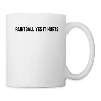 Paintball Yes it hurts - Funny Paintball Paintball - Mug - white - Right