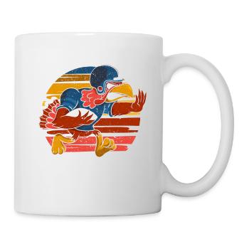 Thanksgiving Truthahn Football Spieler Trainer Fan - Tasse - Weiß - Rechts