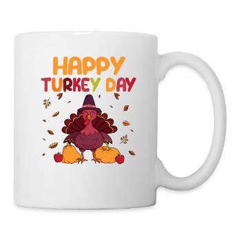 Bonne journée de la dinde Drôle Thanksgiving automne automne - Mug blanc - blanc - Droite
