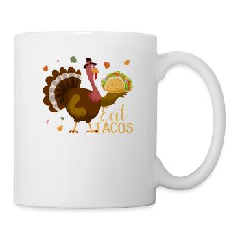 Tacos alimentaires Thanksgiving Day Funny Mexican - Mug blanc - blanc - Droite