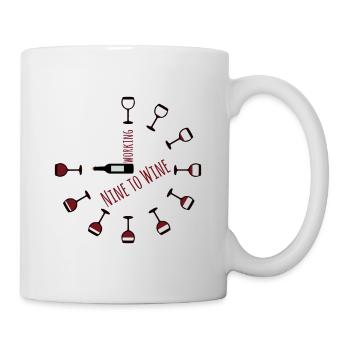 Working nine to wine - Working from nine to wine - Mug - white - Right
