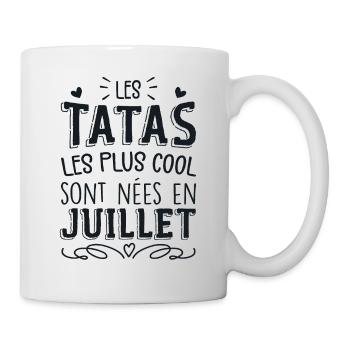 Anniversaire Tante Tata Juillet Cadeau - Mug blanc - blanc - Droite