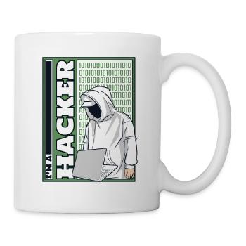Je suis un hacker Ingénierie sociale Phishing Sniffer - Mug blanc - blanc - Droite