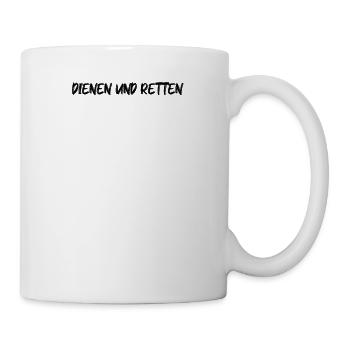 Feuerwehr - Dienen und Retten - Tasse - Weiß - Rechts